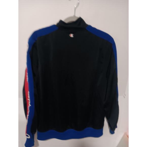 Mens Champion Track Jacket Full Zip Warm Up Navy Size L - Picture 4 of 5